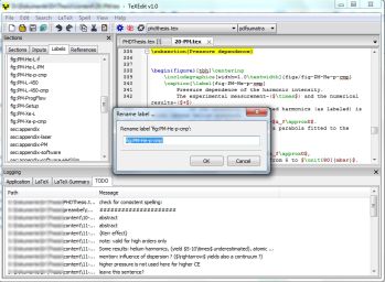 TeXEdit - screenshot