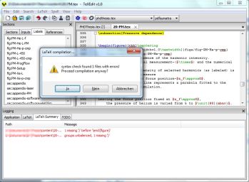 TeXEdit - screenshot