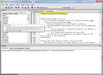 TeXEdit - screenshot